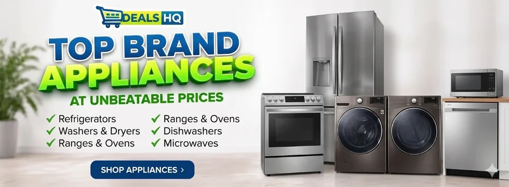 Discount appliances at Deals HQ - refrigerators, washers, dryers and more