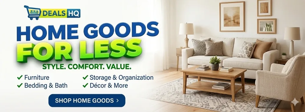 Home & kitchen deals at Deals HQ - decor, rugs, bedding & cookware
