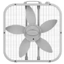 Lasko 20" Energy Efficient 3-Speed Box Fan with Weather-Resistant Motor White