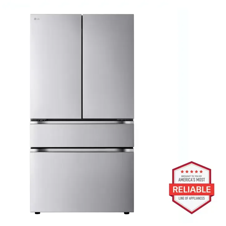 LG Standard-Depth 29.6-cu ft 36-in Wide French Door Refrigerator with Ice Maker