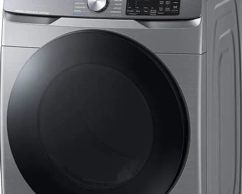 Samsung 7.5-cu ft Stackable Vented Electric Dryer with Steam Cycle ( Platinum )