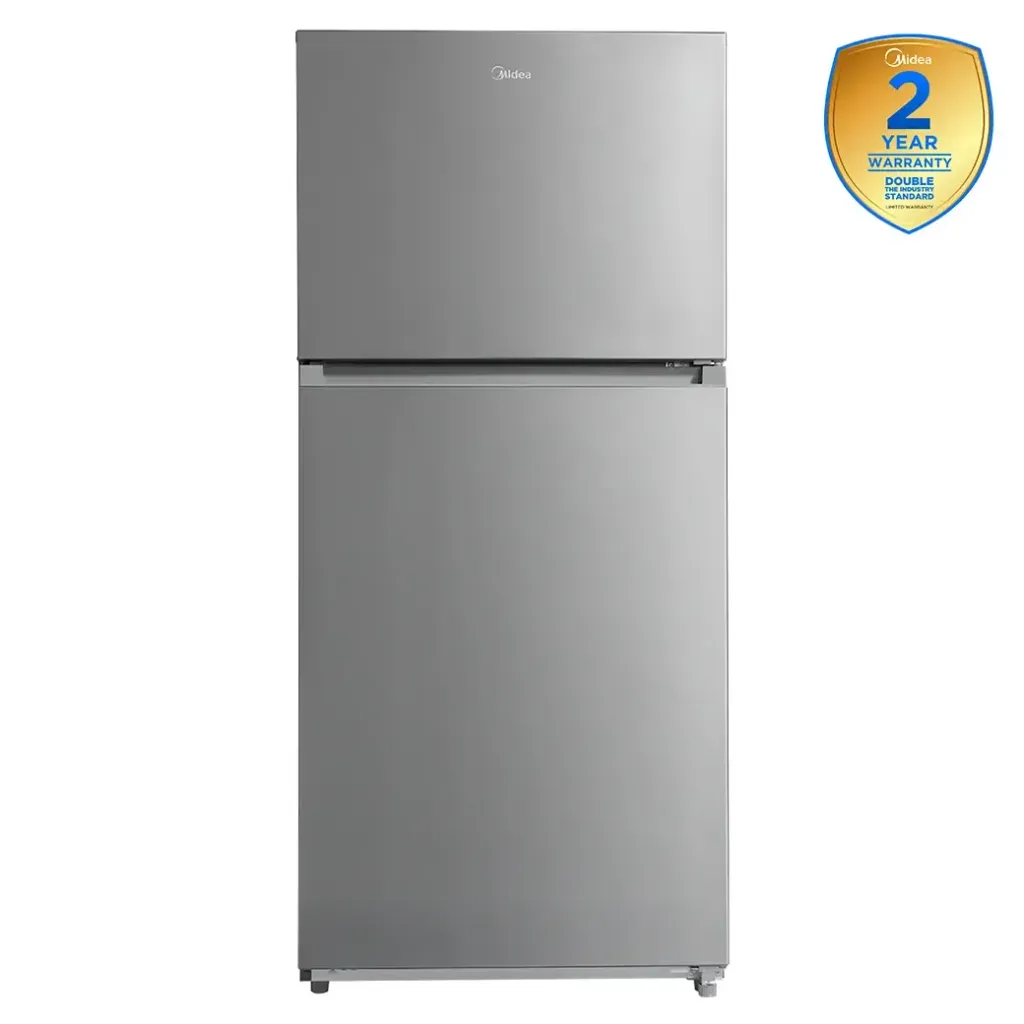 Midea Fingerprint Resistant 18.1-cu ft Standard-Depth 30-in Wide Top-Freezer Refrigerator ( Stainless Steel ) Garage Ready