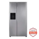 LG 26.6-cu ft Standard-Depth 36-in Wide Side-by-Side Refrigerator Smart Compatible with Ice Maker ,Water and Ice Dispenser
