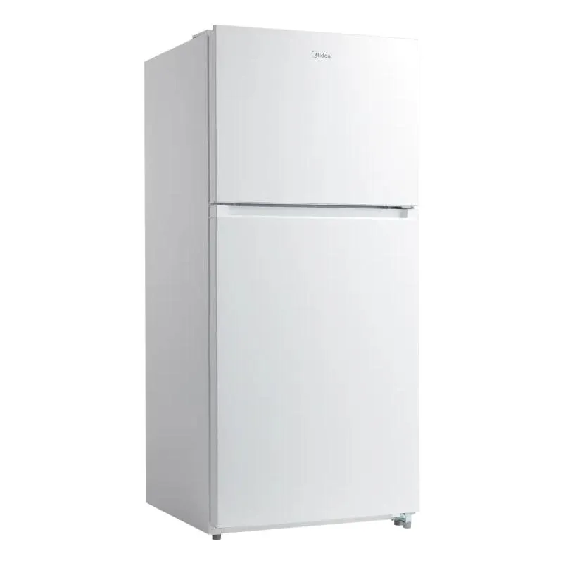 Midea Fingerprint Resistant 20.5-cu ft Standard-Depth 30-in Wide Top-Freezer Refrigerator ( White ) Garage Ready ENERGY STAR Certified