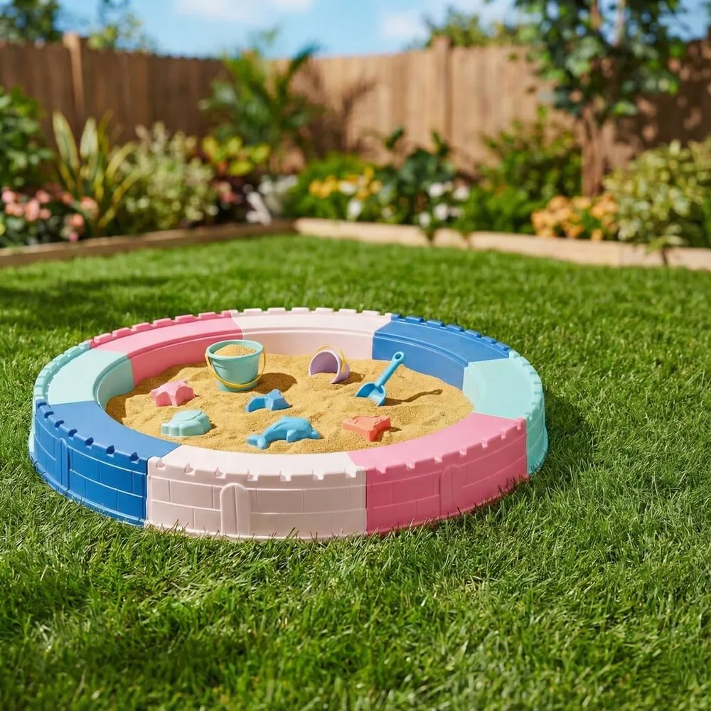 Castle Fort Sandbox with Floor - Sun Squad: Ideal for Ages 1.5 and Upp