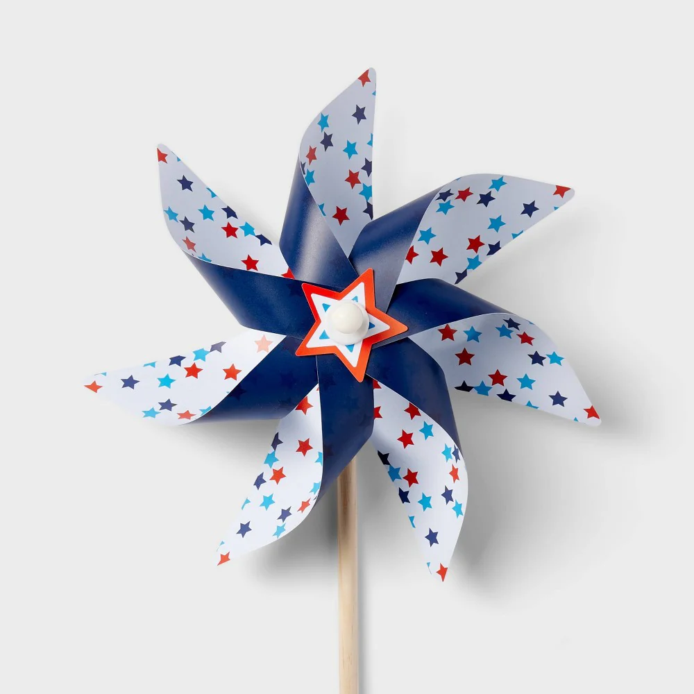 40" Stripe Pinwheel Red White and Blue - Sun Squad