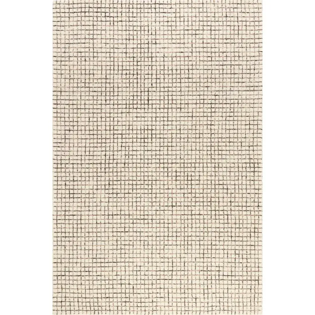Nuloom Melrose Checked Wool Area Rug, 8' x 10', Cream