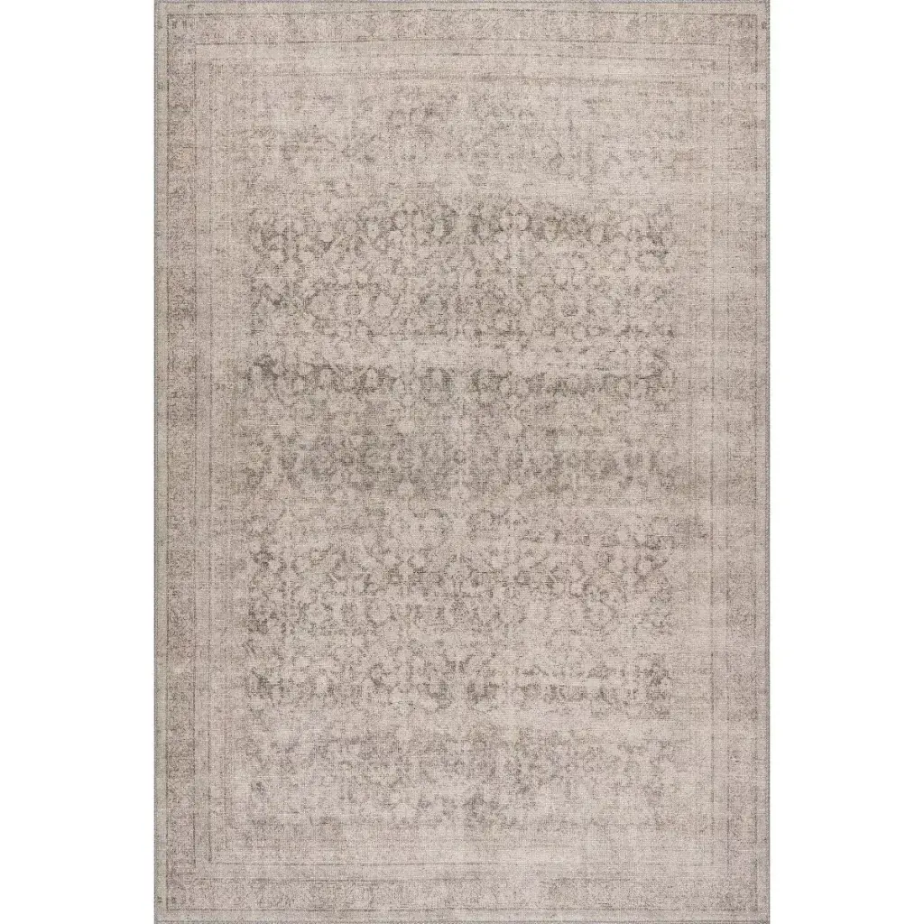 Nuloom Hillstone Collection Giorgina Traditional Vintage Medallion Area Rug, 9' x 12', Ivory