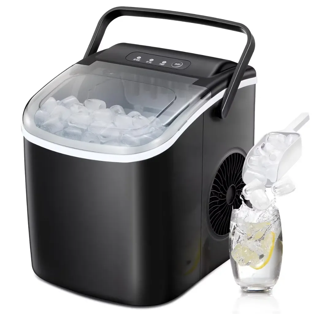 R.W.FLAME 26 Lbs Countertop Bullet Ice Maker