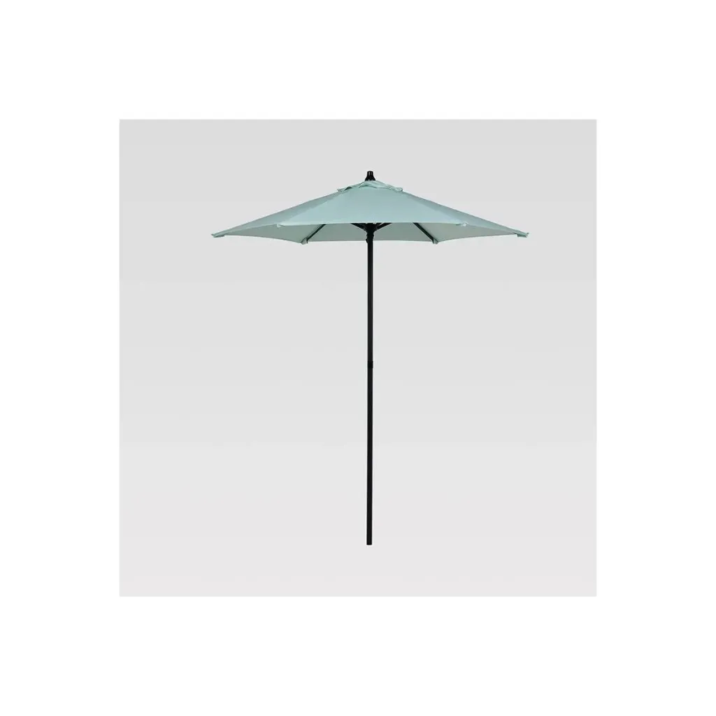 6' Round Solid Monochrome Outdoor Patio Market Umbrellas Sage Green with Sage Pole - Room Essentials